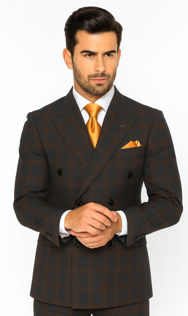 Men’s Rossi Man Milano RM1793 - Modern Formal Suit - Stylish Tailored Attire for Every Occasion by USA Men's Outlet