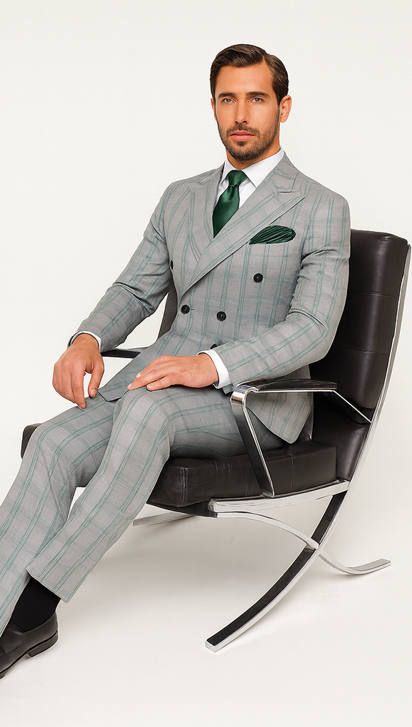 Men’s Rossi Man Milano RM1828 - Slim Fit Modern Suit - Formal Wear for Every Occasion by USA Men's Outlet