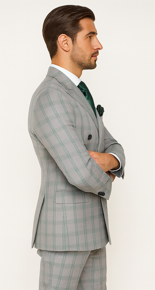Men’s Rossi Man Milano RM1828 - Slim Fit Modern Suit - Formal Wear for Every Occasion by USA Men's Outlet