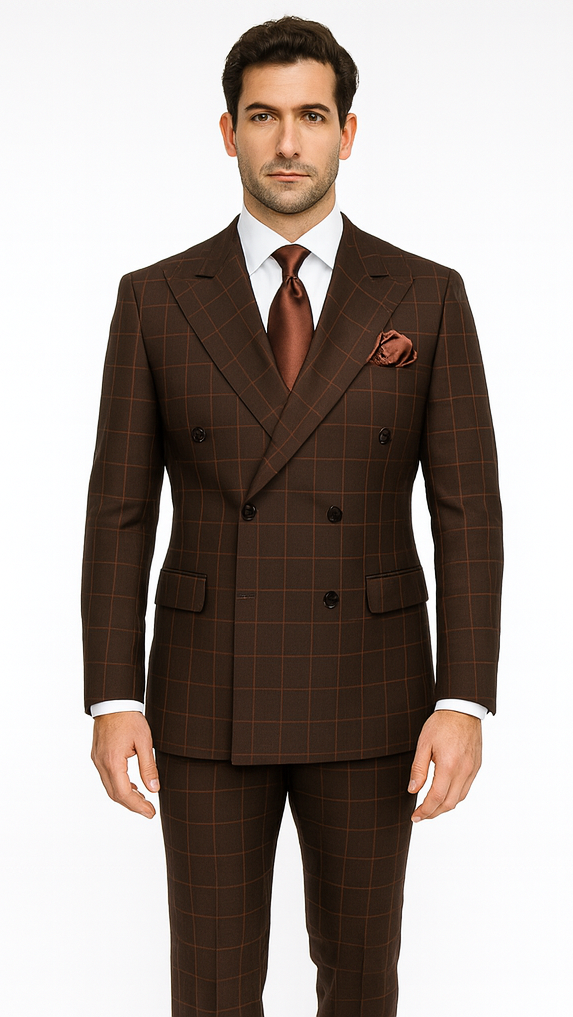 Men’s Rossi Man Milano RM1848 - Slim Fit Stylish Suit - Modern Formalwear for Men USA Men's Outlet
