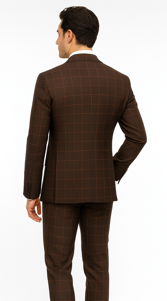 Men’s Rossi Man Milano RM1848 - Slim Fit Stylish Suit - Modern Formalwear for Men USA Men's Outlet