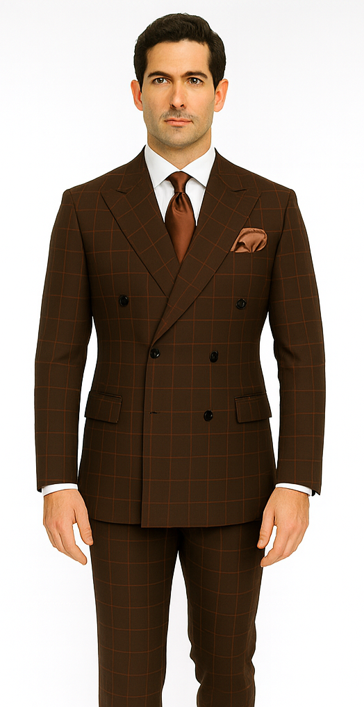 Men’s Rossi Man Milano RM1848 - Slim Fit Stylish Suit - Modern Formalwear for Men USA Men's Outlet