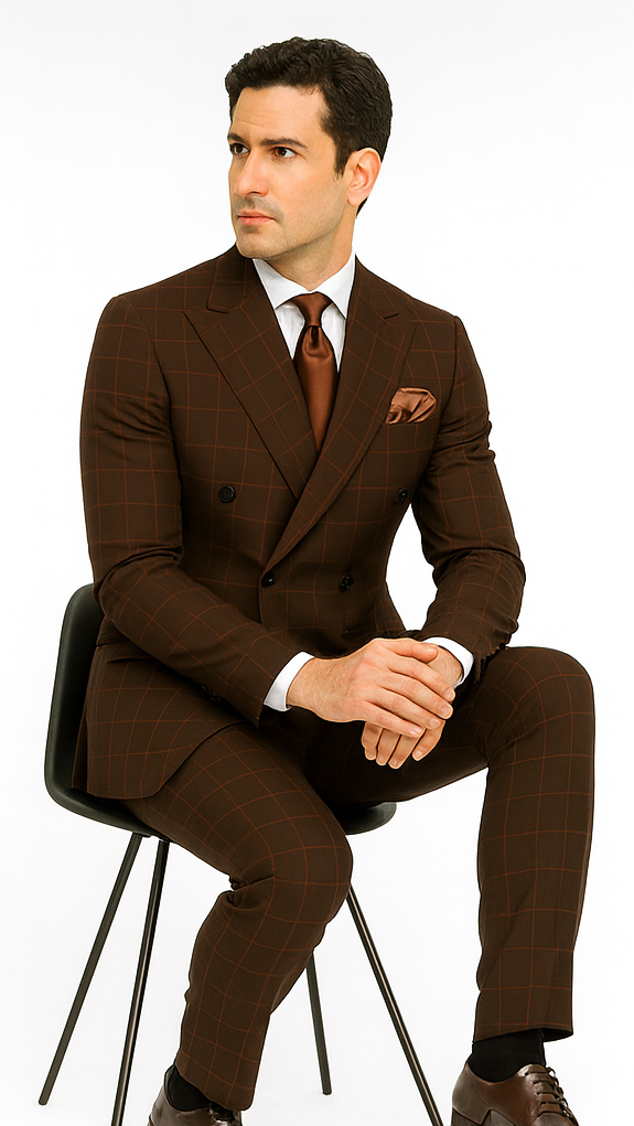 Men’s Rossi Man Milano RM1848 - Slim Fit Stylish Suit - Modern Formalwear for Men USA Men's Outlet