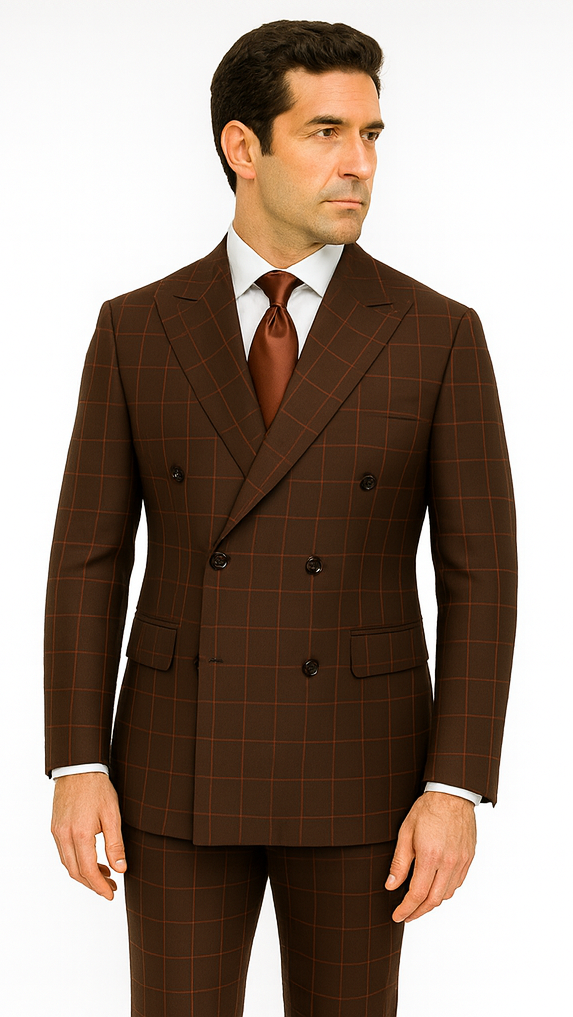 Men’s Rossi Man Milano RM1848 - Slim Fit Stylish Suit - Modern Formalwear for Men USA Men's Outlet