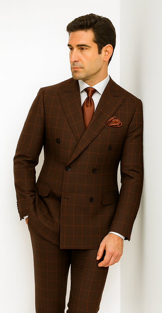 Men’s Rossi Man Milano RM1848 - Slim Fit Stylish Suit - Modern Formalwear for Men USA Men's Outlet