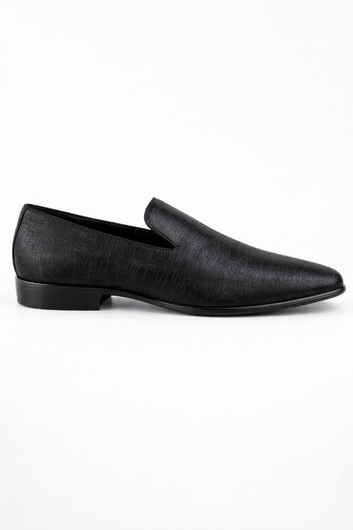 "Sharkskin" Black Couture 1910 Tuxedo Shoes