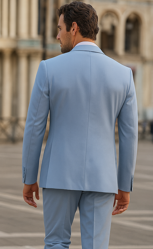 Mens Blazer Classic Fit Sport Coat Two Buttons Lightweight Suit Jacket Iceberg Green USA Men's Outlet