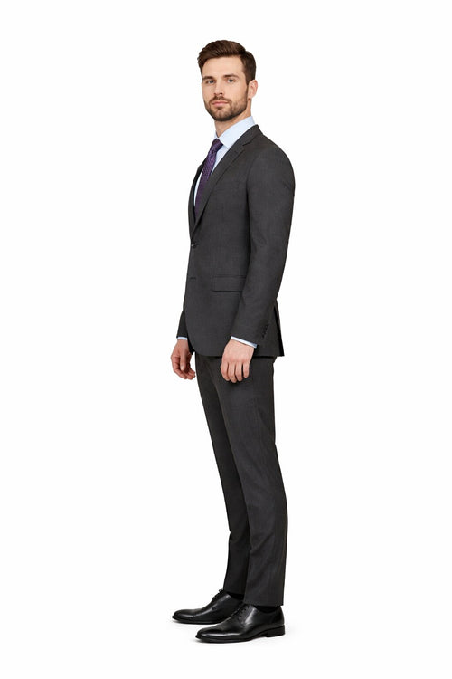 Modern Fit Tiglio Wool Double-Breasted Suit – Premium Tailored Formal Suit