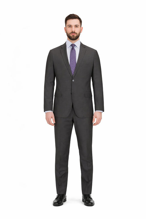 Modern Fit Tiglio Wool Double-Breasted Suit – Premium Tailored Formal Suit