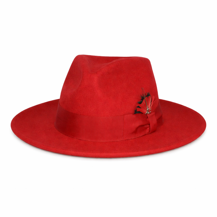 Mens Dress Hat Mens Red Fedora Hat