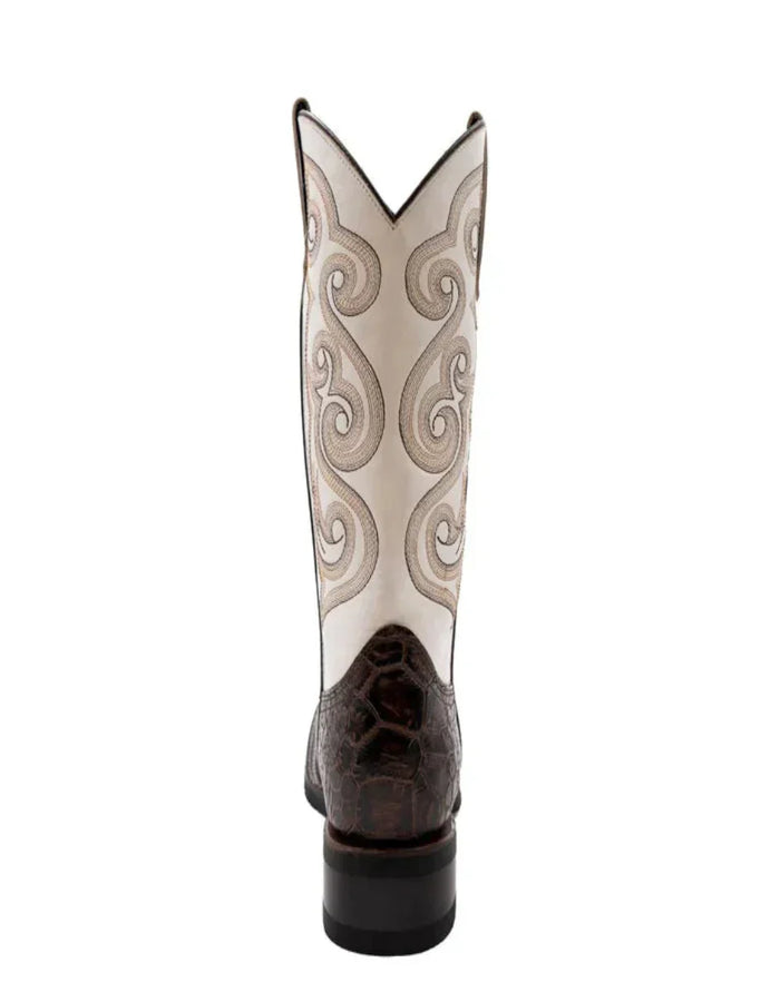 Men's Ferrini Kai Sea Turtle Print Boots Handcrafted Brown Ferrini USA