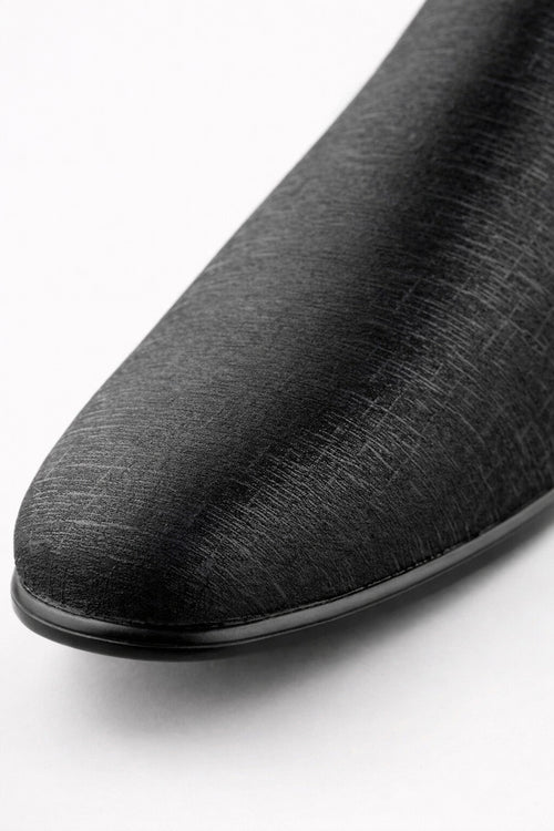 "Sharkskin" Black Couture 1910 Tuxedo Shoes