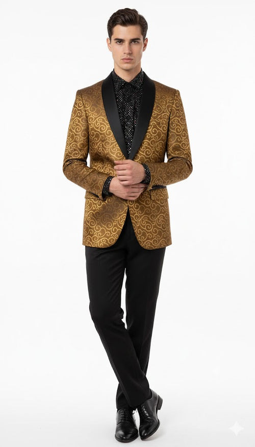 Men's Gold Blazer by mensusa