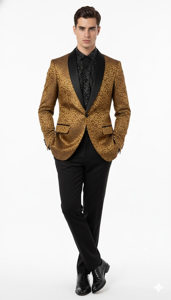 Men's Gold Blazer by mensusa