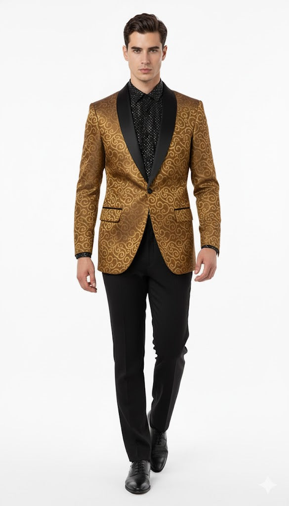 Men's Gold Blazer by mensusa
