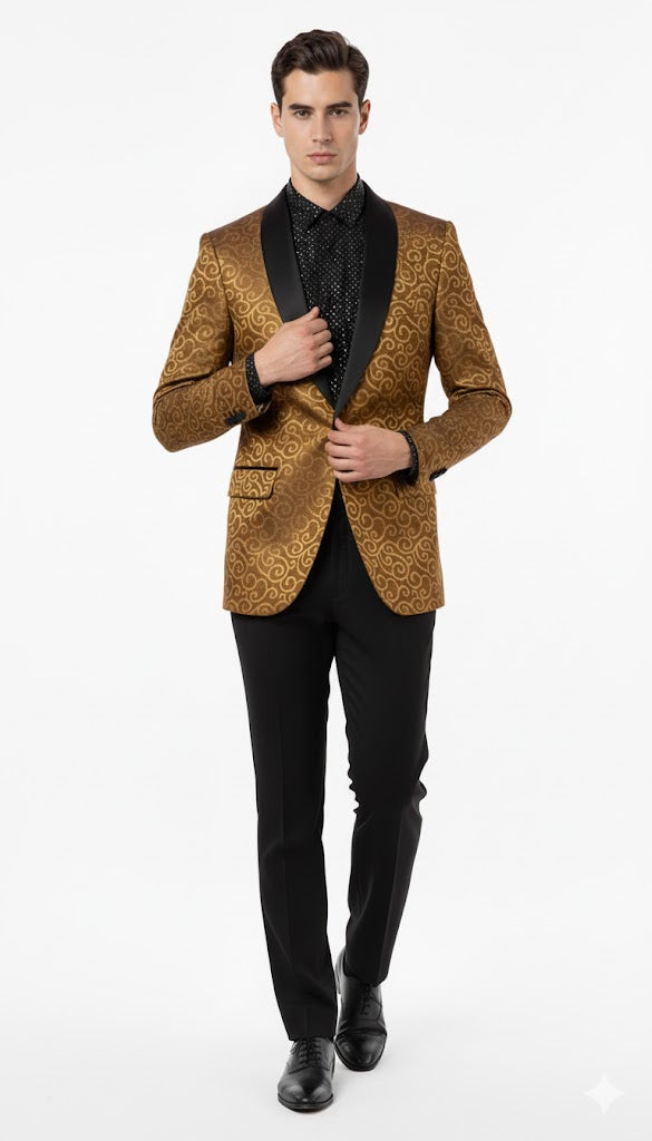 Men's Gold Blazer by mensusa