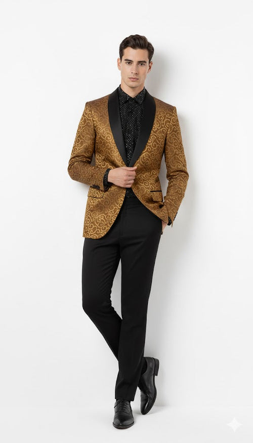 Men's Gold Blazer by mensusa