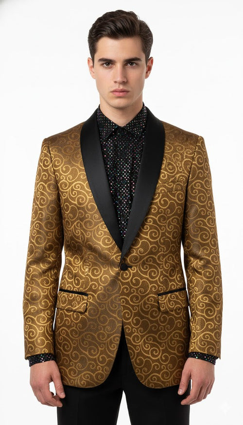 Men's Gold Blazer by mensusa