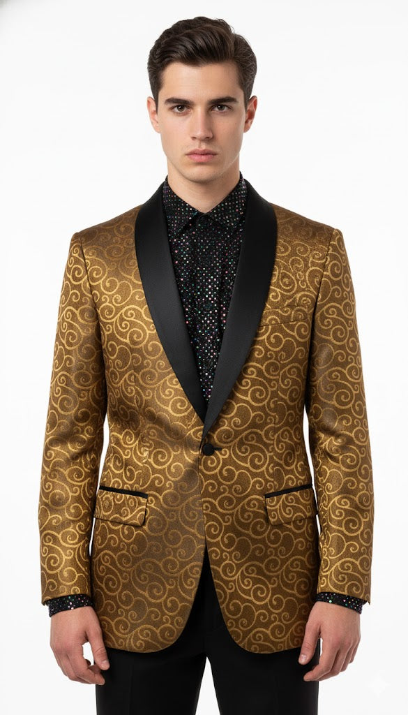 Men's Gold Blazer by mensusa