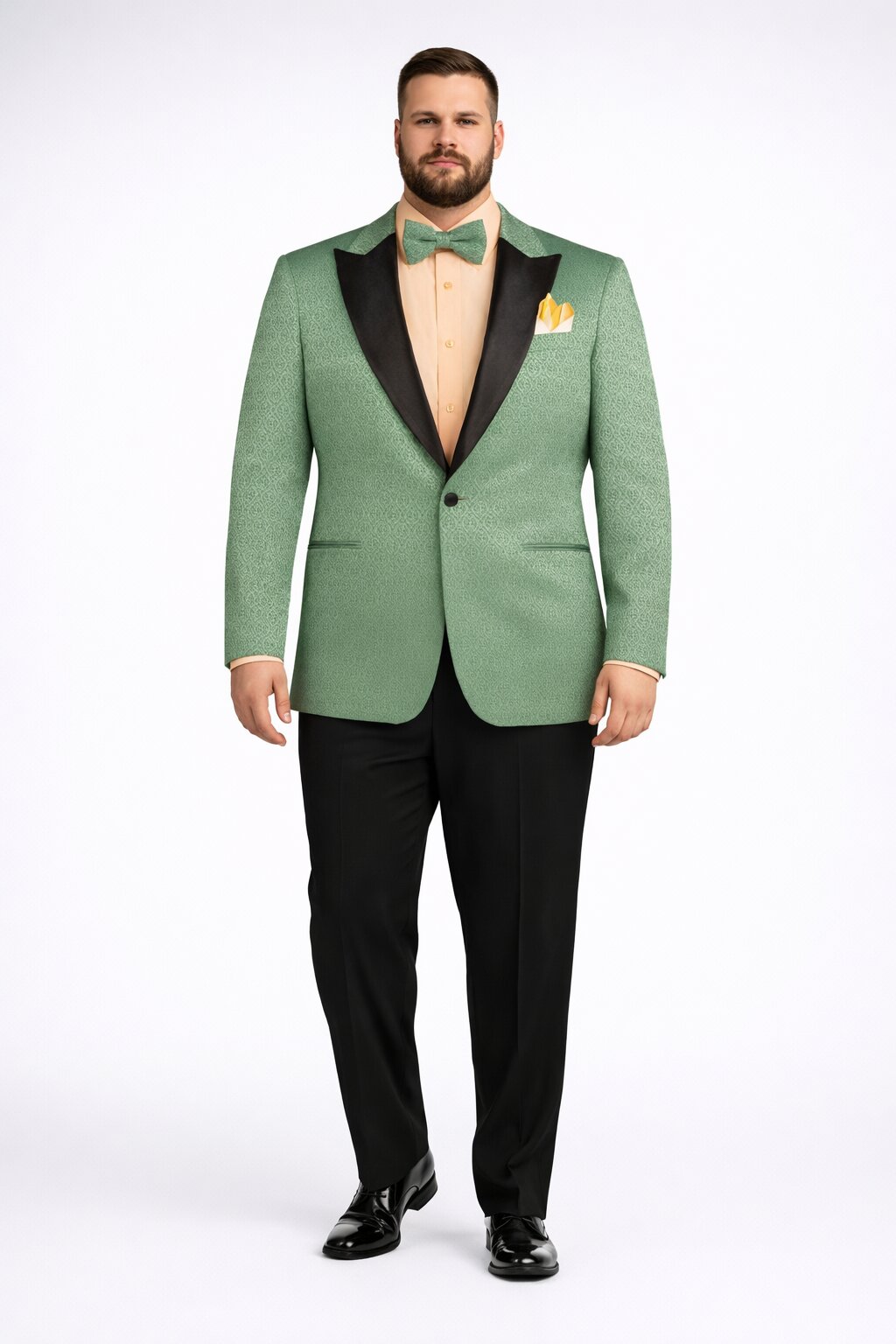 Premium Basil Green Church Suit for Men – Sharp Formal Ensemble