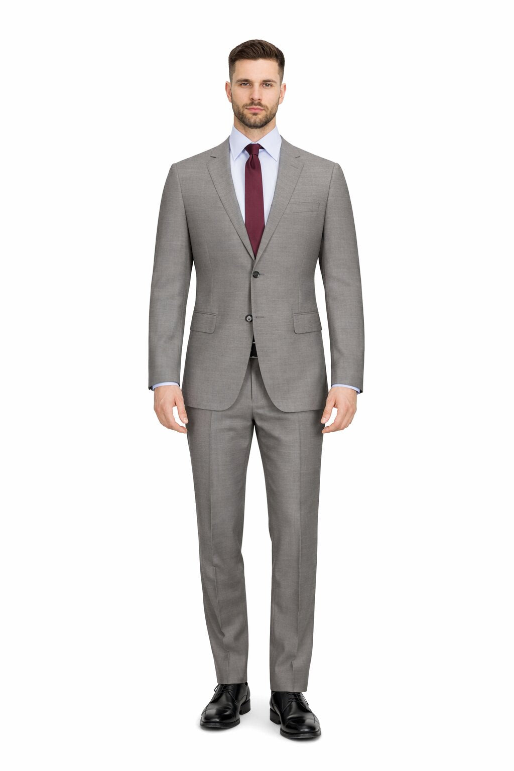 Slim Fit Tiglio Wool Suit – Modern Tailored Two-Piece Formal Suit