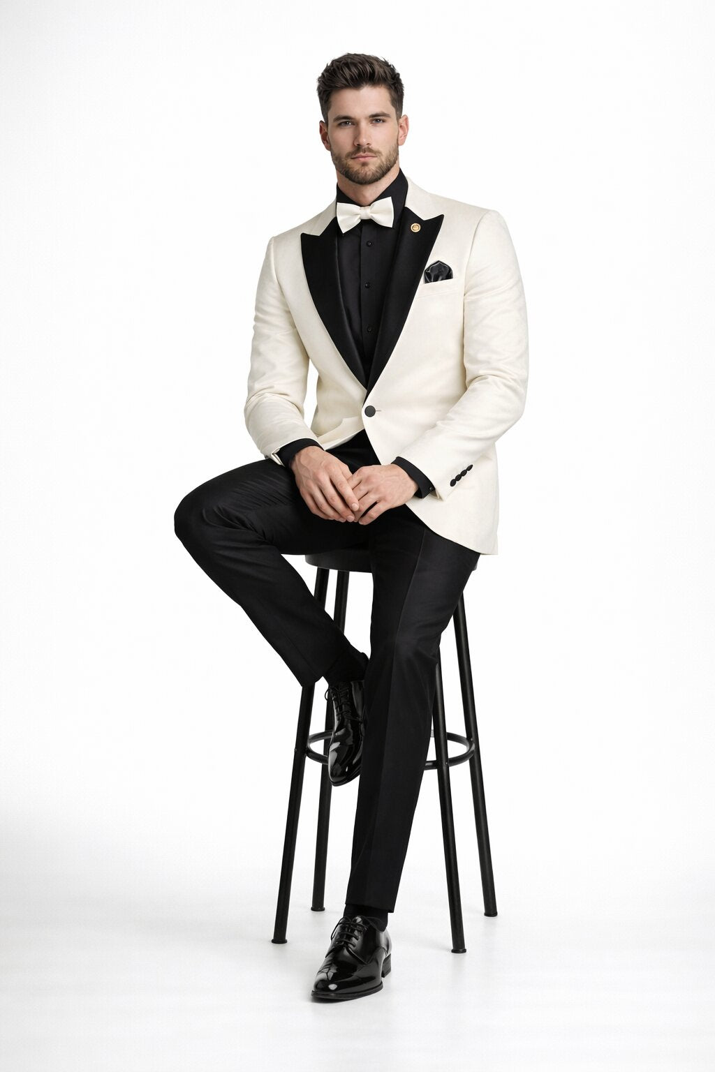 Ivory Formal Suit for Men – Stylish Church and Celebration Outfit
