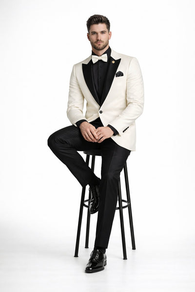 Ivory Formal Suit for Men – Stylish Church and Celebration Outfit