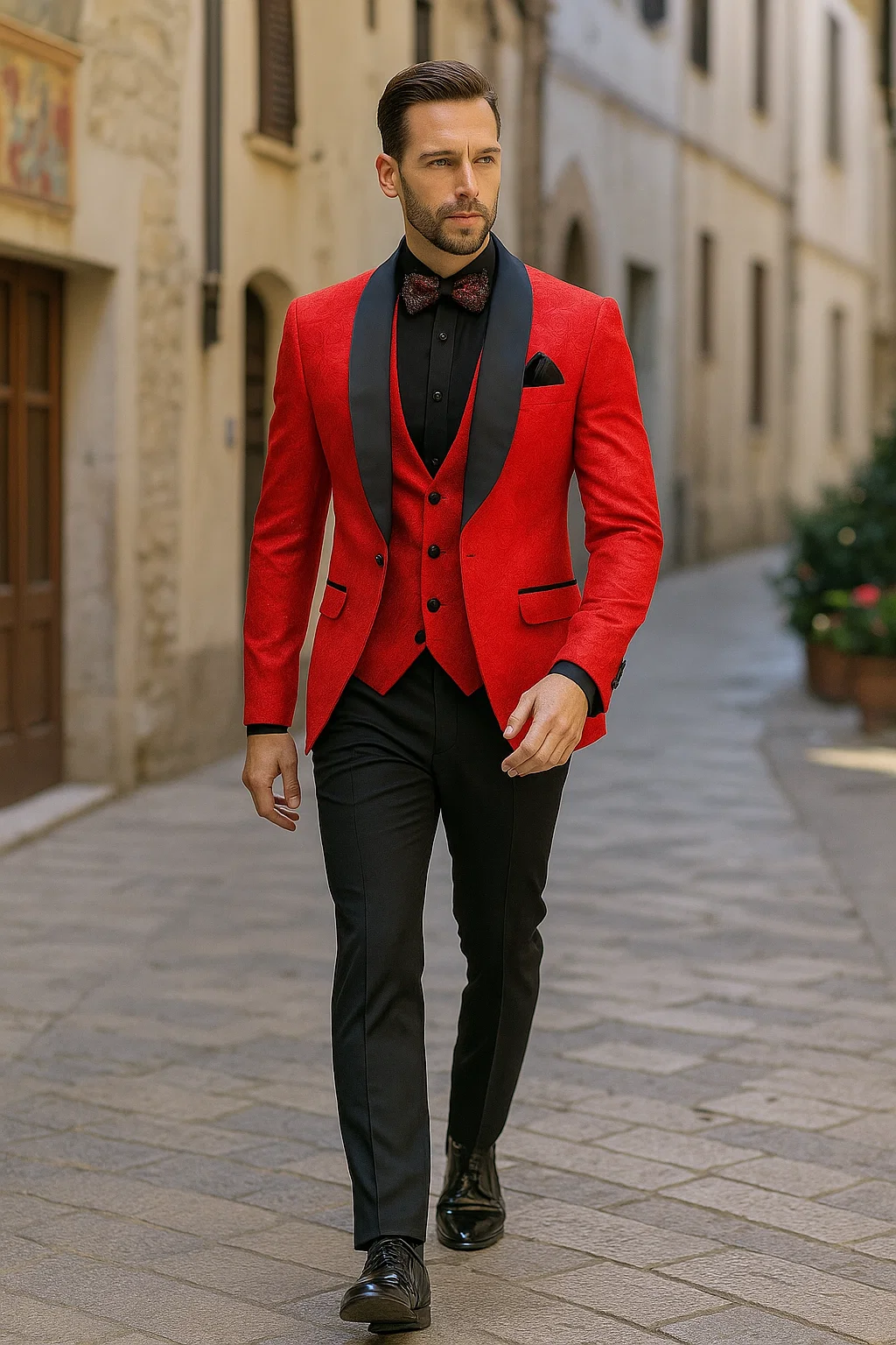 mens-slim-fit-vested-paisley-wedding-tuxedo-in-red