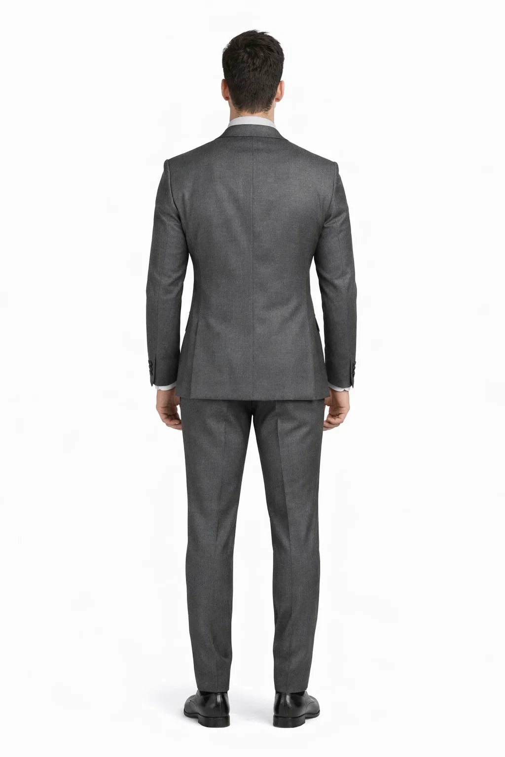 Men's Summer Suit with Double Breasted Charcoal Grey Vest
