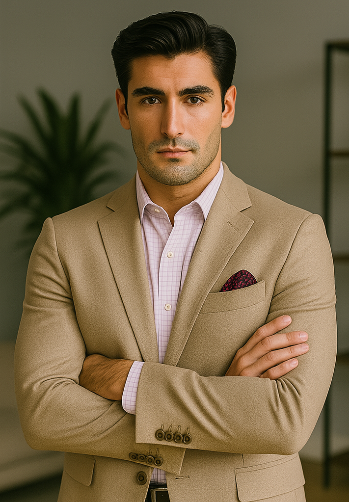 Mens Tan Sport Coat - Beige Color Blazer - Summer Jacket by USA Men's Outlet