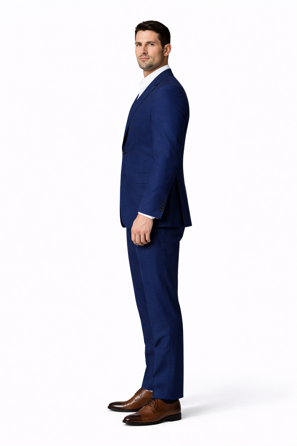 Men's Navy Linen Suit for Summer Weddings