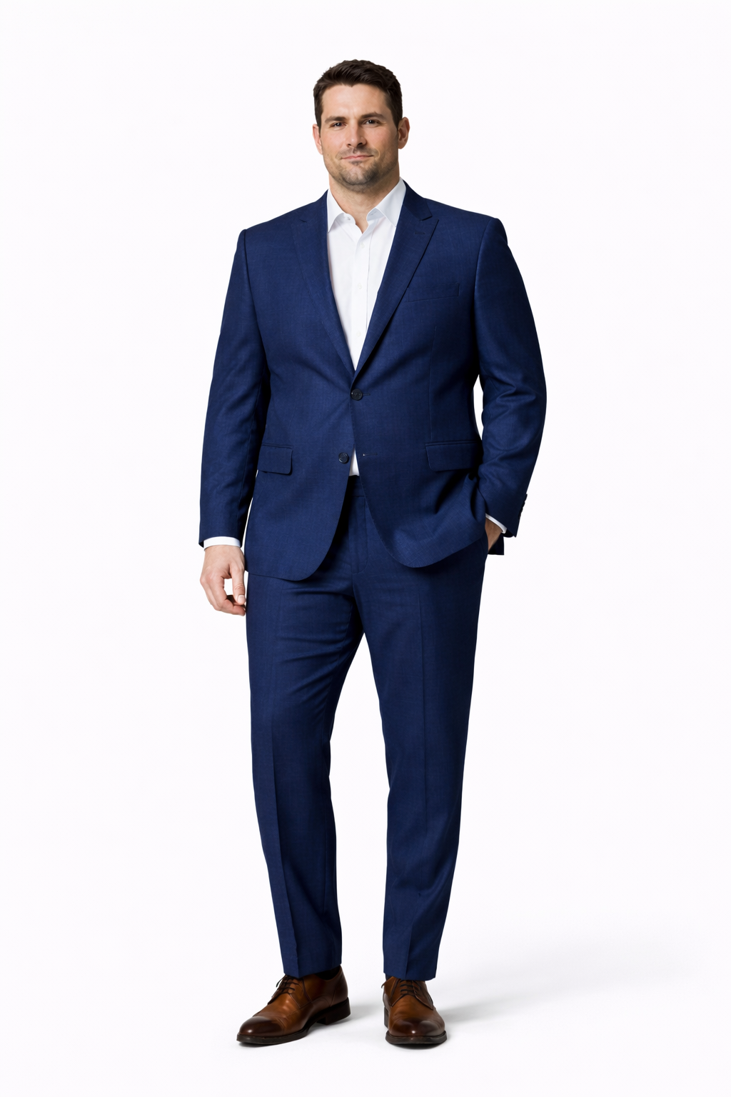 Men's Navy Linen Suit for Summer Weddings