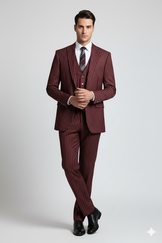 Mens Classic Vested Shiny Sharkskin Blue Suit by Vinci