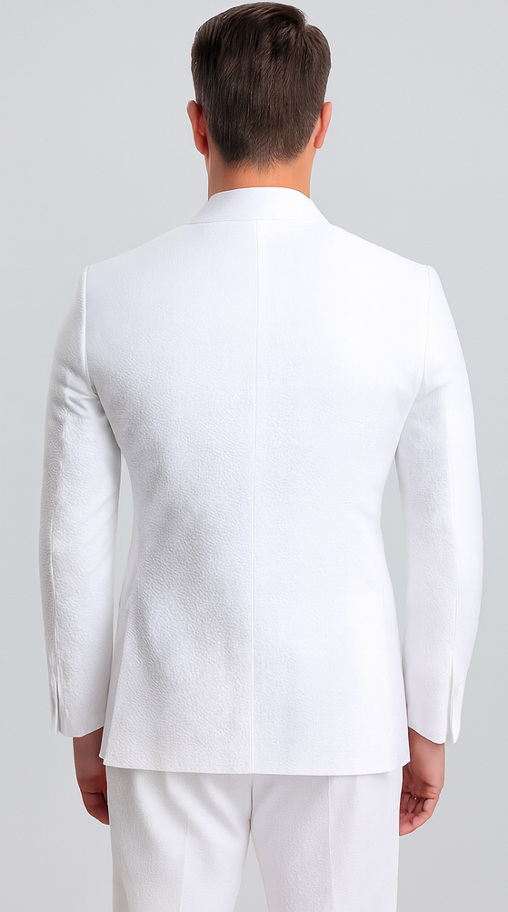 Mens Vested Summer Seersucker Suit by Alberto Nardoni