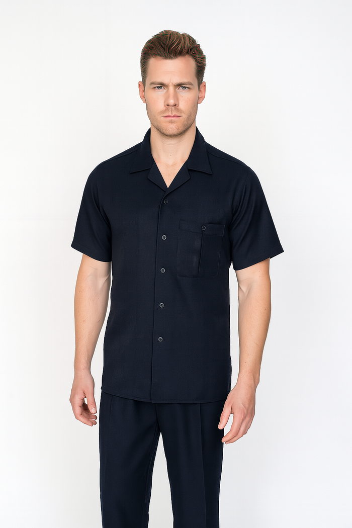 Mens Walking Suit in Color Brown Leisure Suit Casual Matching Shirt and Pants $99 by Zacchi