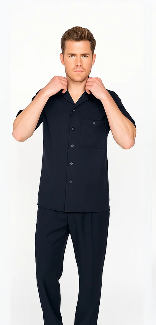 Mens Walking Suit in Color Brown Leisure Suit Casual Matching Shirt and Pants $99 by Zacchi