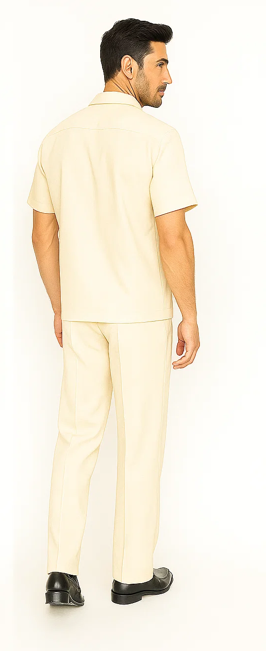Mens Walking Suit in Color Hunter Green Leisure Suit Casual Matching Shirt and Pants $99 by zacchi