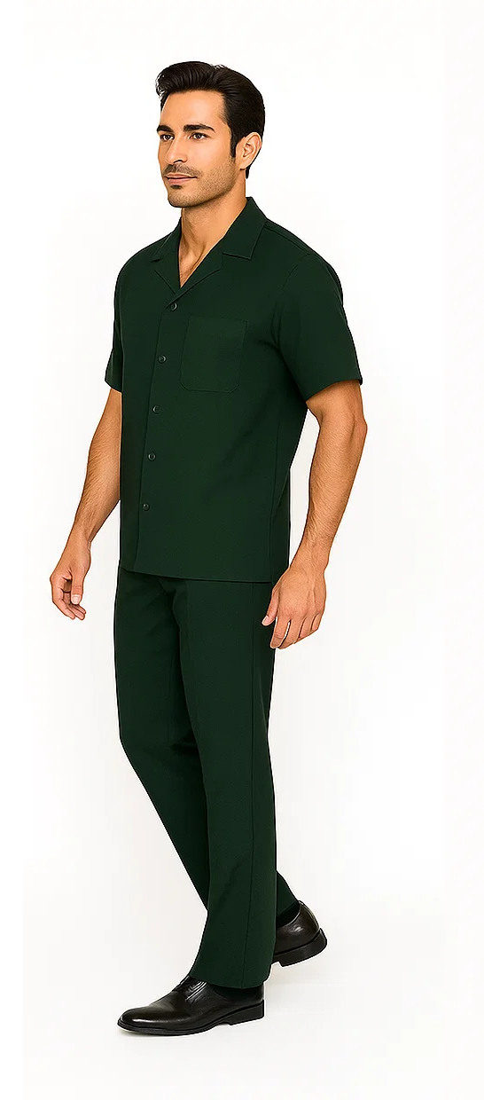 Mens Walking Suit in Color Lavender Leisure Suit Casual Matching Shirt and Pants $99 by Zacchi