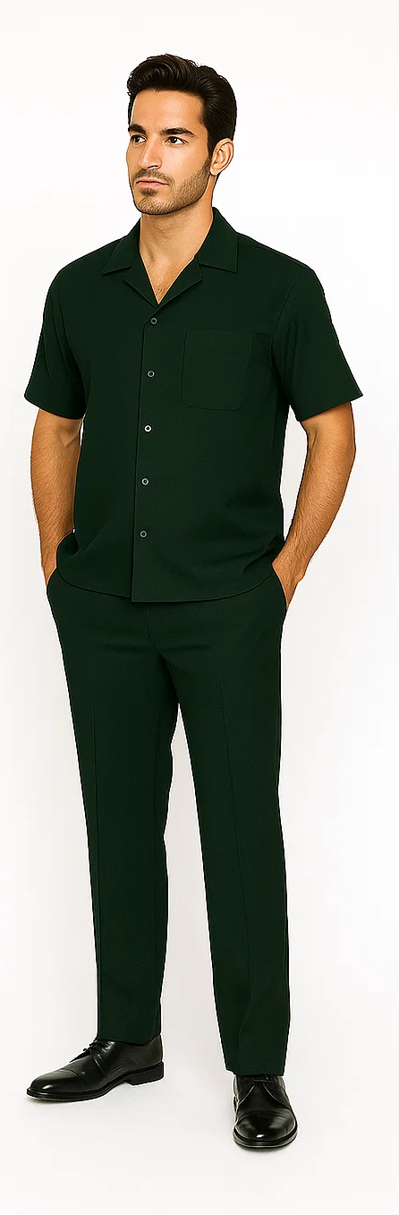 Mens Walking Suit in Color Lavender Leisure Suit Casual Matching Shirt and Pants $99 by Zacchi