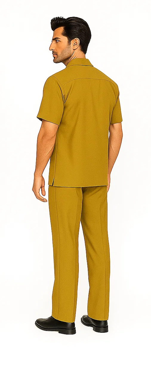 Mens Walking Suit in Color Navy Leisure Suit Casual Matching Shirt and Pants $99 by zacchi