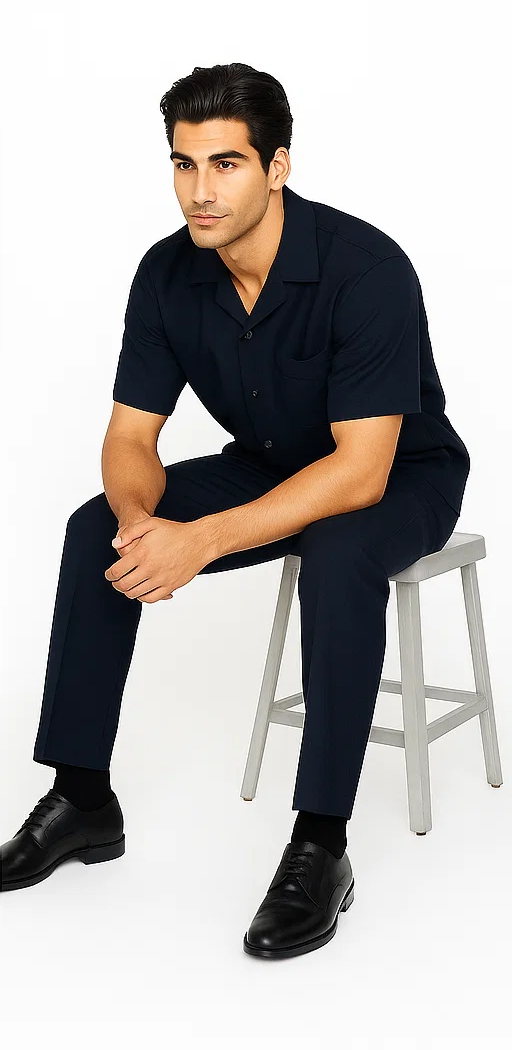 Mens Walking Suit in Color Olive Leisure Suit Casual Matching Shirt and Pants $99 by Zacchi