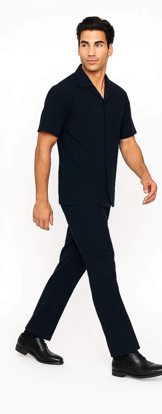 Mens Walking Suit in Color Olive Leisure Suit Casual Matching Shirt and Pants $99 by Zacchi