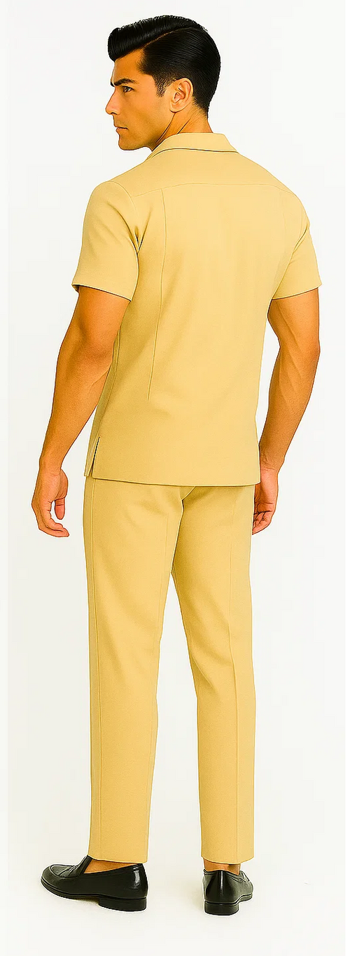 Mens Walking Suit in Color White Leisure Suit Casual Matching Shirt and Pants $99 by Zacchi