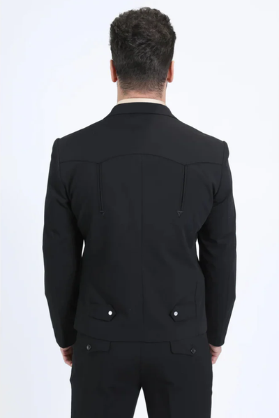 Men's Western Sport Suit - Black by USA Men's Outlet