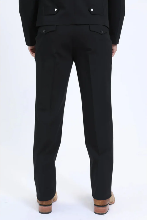 Men's Western Sport Suit - Black by USA Men's Outlet