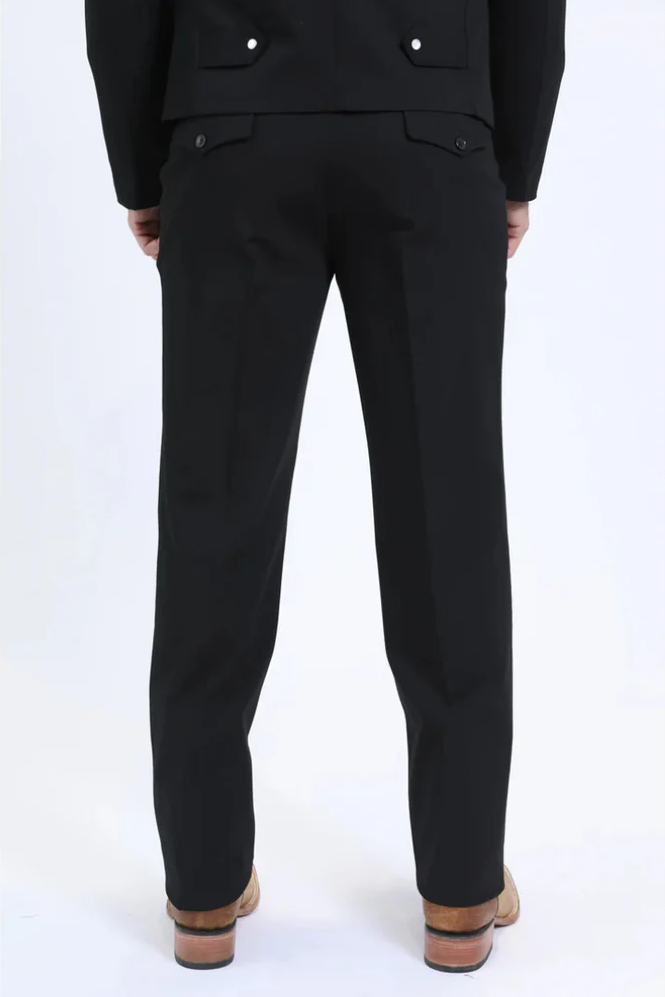 Men's Western Sport Suit - Black by USA Men's Outlet