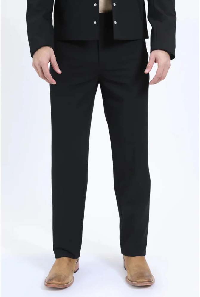 Men's Western Sport Suit - Black by USA Men's Outlet