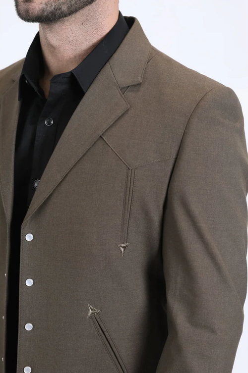 Men's Western Sport Suit - Brown by USA Men's Outlet