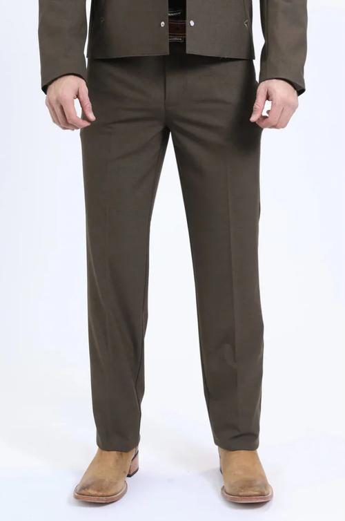 Men's Western Sport Suit - Brown by USA Men's Outlet