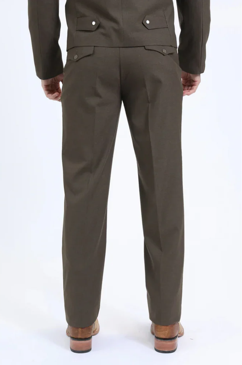 Men's Western Sport Suit - Brown by USA Men's Outlet